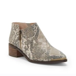 Lucky Brand Snakeskin Ankle Boots